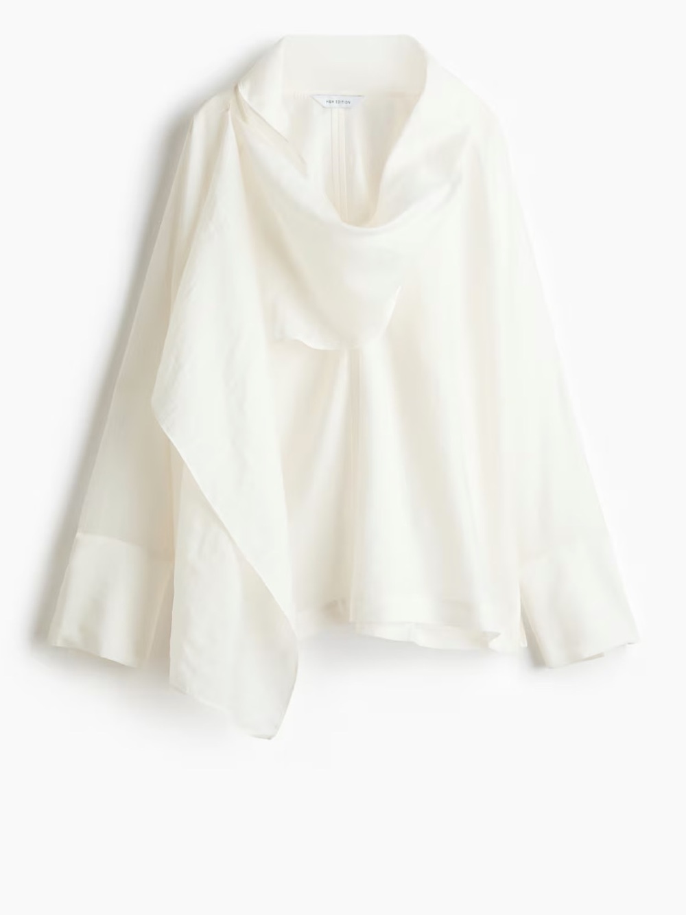 NWT (size small) H&M BLOUSE WITH SCARF COLLAR - Picture 5 of 6